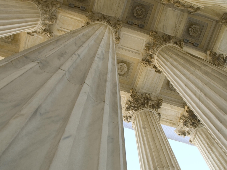 Pillars of a courthouse