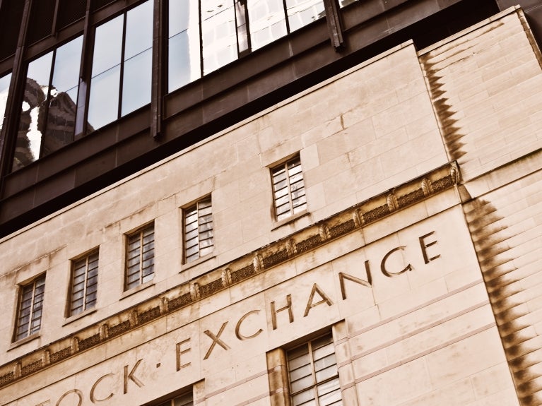 Securities Litigation practice image, stock exchange building 